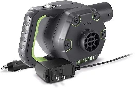 INTEX QuickFill Electric Air Pump: Inflates and Deflates Air Mattresses, Inflatable Kayaks, Boats, Toys