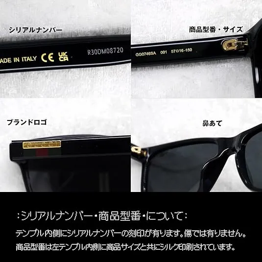 Gucci GG0746SA Black/Grey One Size
