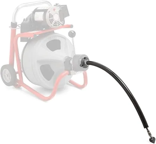 RIDGID 26998 Model K-400 Drain Cleaning 120-Volt Drum Machine Kit with C-45IW 1/2" x 75' Cable, White, Black, Red