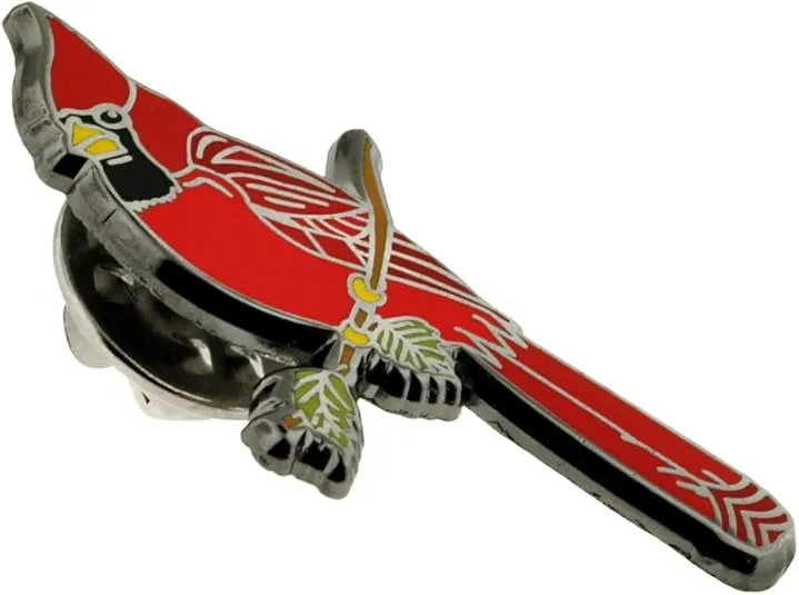 PinMart Red Cardinal Jewelry Enamel Bird Lapel Pin
