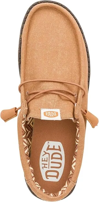 Hey Dude Wally Stretch Canvas | Men's Shoes | Men Slip-on Loafers | Comfortable & Lightweight