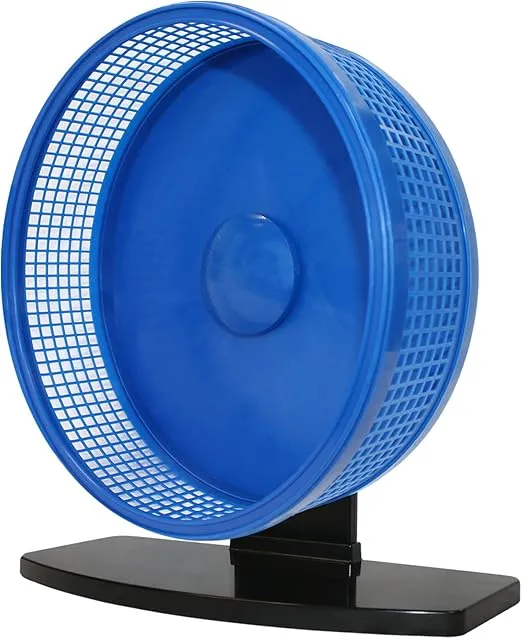Silent Runner Pro | Sugar Glider Exercise Wheel (Blue with Stand)