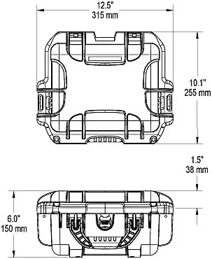 Nanuk 905 Waterproof Hard Case Empty - Graphite