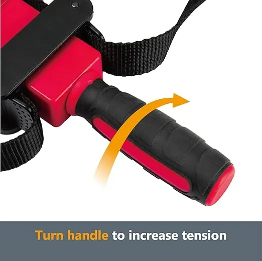 POWERTEC 2PK Strap Clamps for Woodworking – Quick Release Band Clamps with Ergonomic Handle, Adjustable Picture Frame Clamp, 13 ft Strap Belt Clamps for Cabinets and Drawers (71122-P2)
