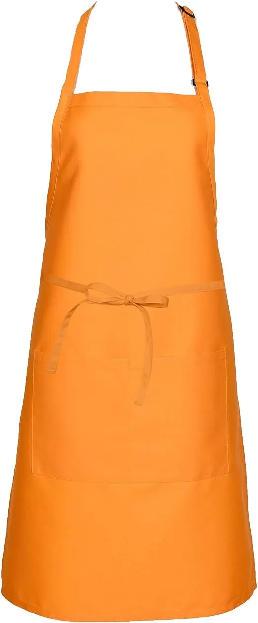 FAME Adult's 2 Pocket Bib Apron - O/S