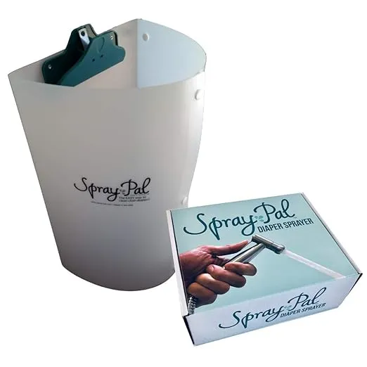 Cloth Diaper Sprayer and Splatter Shield Bundle