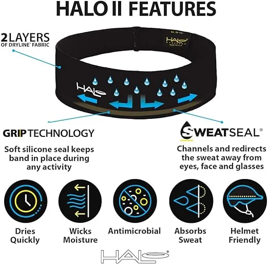 Halo Headband Halo II, Sweatband Pullover for Men and Women