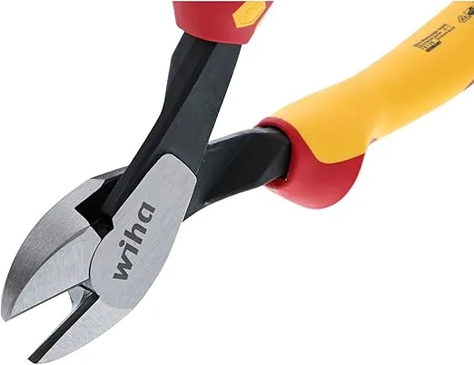 Wiha 32968 3 Piece Insulated Industrial Grip Pliers and Cutters Set, Red