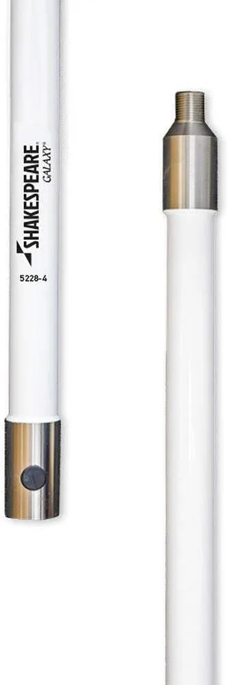 Shakespeare 5228-4 4-Feet Galaxy Antenna Extender with 1.5" Diameter,White