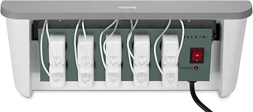 Belkin Charging Station For Laptops - Charging Station For Classroom Organization W/ Surge Protection & Cable Management - Up To 10 Devices Including iPads, Samsung Tablets, Chromebooks & More