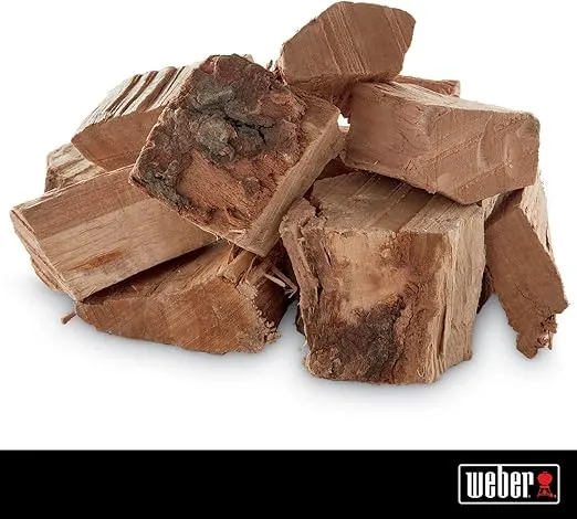 Weber Cherry Wood Chunks, for Grilling and Smoking, 4 lb.