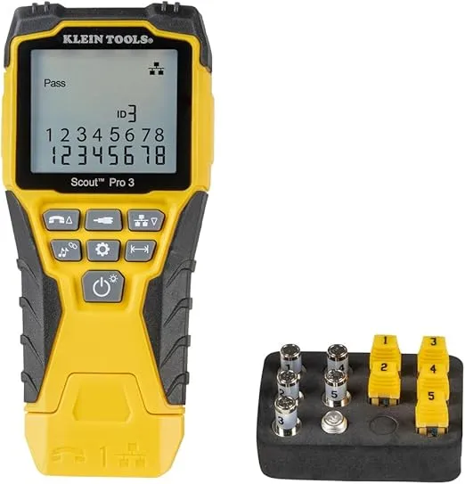 Klein Tools Kabeltester VDV501-851 Audio/Video,Network,Telecommunication,Yellow Black