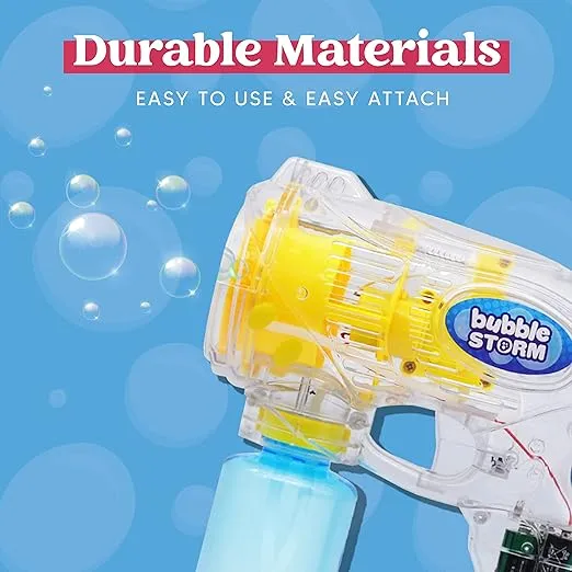 JOYIN 3 Packs Bubble Guns with Rich Bubbles, Automatic Bubble Maker Blower Machine with 3 Bubble Solutions for Kids, Bubble Party Favors, Summer Toy, Birthday, Outdoor & Indoor Activity, Easter