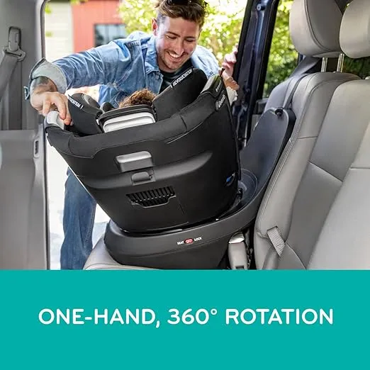 Evenflo Revolve360 Slim 2-in-1 Rotational Car Seat with Quick Clean Cover (Sutton Purple)