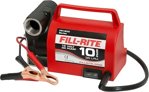 Fill-Rite FR1612 Portable Diesel Transfer Pump (Pump Only w/Power Cable & Clips)