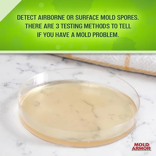 Mold Armor Do It Yourself Mold Test Kit, Test Surface Mold, Air Quality, and HVAC, Safe and Easy to Use, DIY at Home Mold Kit, Effective Both Indoors and Outdoors