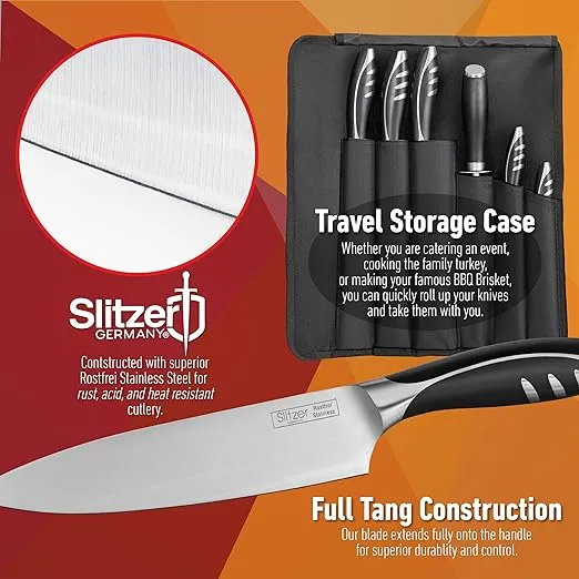 7-Piece Chef's Knife Set, Ergonomically Designed, Professional Grade Chef Knives, Great addition to any kitchen