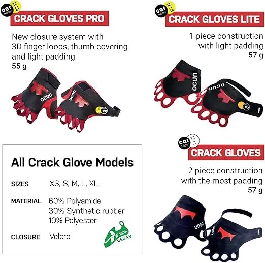 Ocun Crack Gloves for Crack Climbing I Rock Climbing Gloves