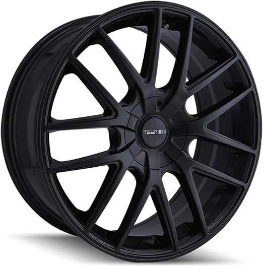 TOUREN TR60 Full Matte Black Wheel (19 x 8.5 inches /5 x 74 mm, 40 mm Offset)