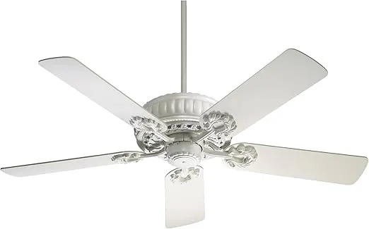 Quorum 35525-8 European Influence 52``Ceiling Fan from Empress Collection in Studio White Finish