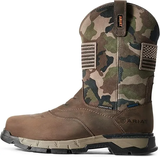 Ariat Men's Rebar Flex Patriot Waterproof Composite Toe Work Boot