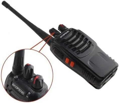 BaoFeng Twin Pack BF-888S UHF FM Transceiver High Illumination Flashlight Walkie Talkie Two-Way Radio