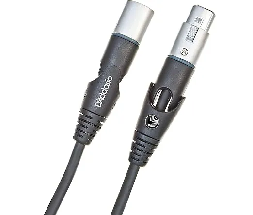 D'Addario Accessories Microphone Cable - XLR Microphone Cable - Swivels - Shielded for Noise Reduction - 10 Feet/3.05 Meters - 1 Pack