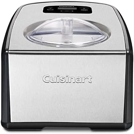 Cuisinart ICE-100 Compressor Ice Cream and Gelato Maker Bundle with Ice Cream Homemade Ice Cream and Dessert Book (2 Items)