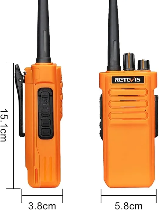Retevis RT29 Walkie-Talkies Long Range for Adults, Strong Penetration Two Way Radios with 3200mAh Rechargeable, Professional 2 Way Radios Long Range for Hunting(3 Pack)