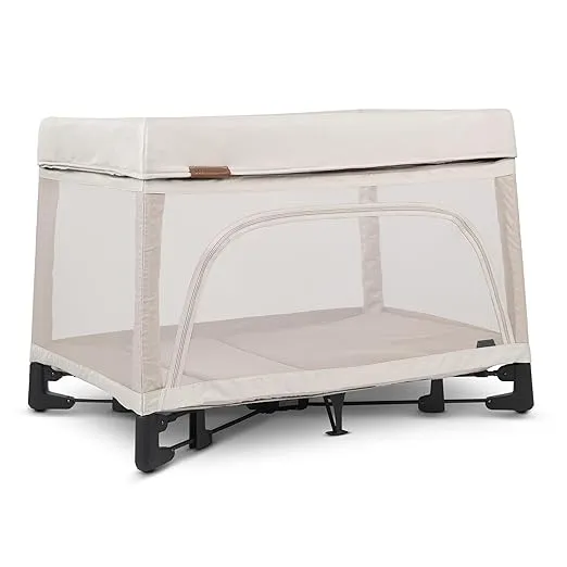UPPAbaby Remi Playard | Deluxe 3-in-1 Portable Playard, Bedside Bassinet + Travel Crib| Mesh Bassinet, Mattress, Organic Cotton Mattress Cover + Storage Bag Included | Charlie (Sand Mélange)