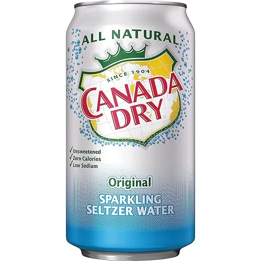 Canada Dry Original Sparkling Seltzer Water, 12 fl oz cans, 12 pack