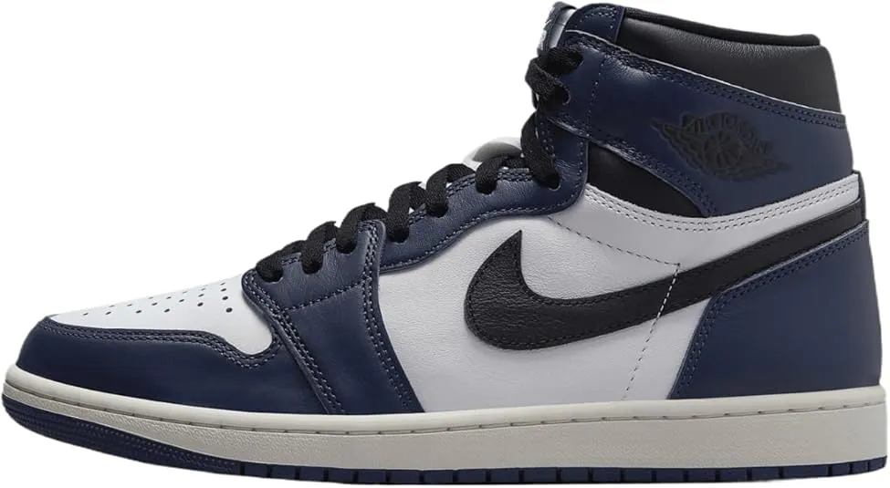 Air Jordan 1 Retro High OG Men's Shoes (DZ5485-401, Midnight Navy/White/Sail/Black) Size 11.5