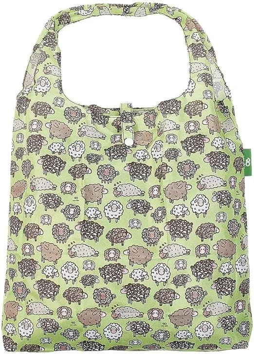 ECO CHIC Foldable Reusable Grocery Bags - Foldable Grocery Bags - Lightweight, Recycled & Reusable Shopping Bags