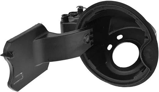 Fuel Filler Neck Housing Gas Door for 09-14 Ford F150 - Replacement Part Best for OEM 9L3Z-9927936-B Tank Hinge Pocket Assembly Doors Spring Cap Lid Cover - Truck Accessories Replaces 9L3Z9927936B