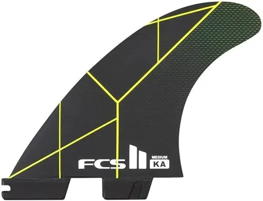 FCS 2 KA PC Tri-Fin Set Black-Acid M