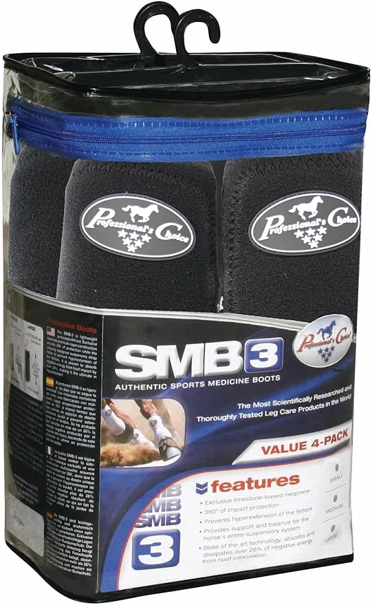 Professional's Choice SMB-3 Sports Medicine Boot | 360 Degrees of Impact Protection | Support for The Suspensory System | Value 4-Pack