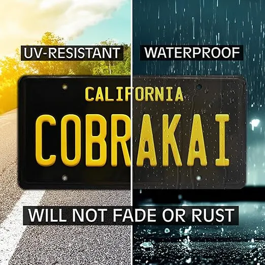 CobraKai | Season 2 | Metal Stamped License Plate