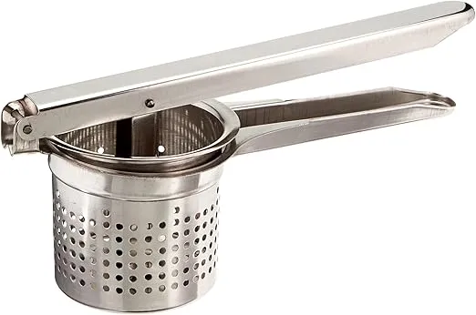 Winco Round Potato Ricer, 4-Inch, Medium