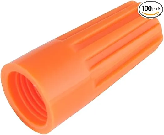 Gardner Bender 16-003 Wire CONNECTR ORG JAR100, 100 Pack, Orange, 100 Count