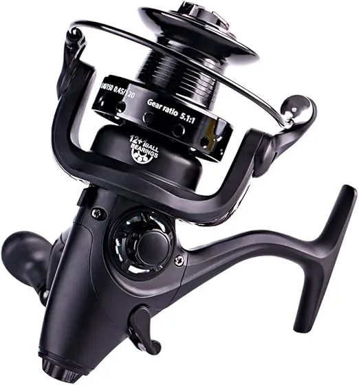Sougayilang Spinning Fishing Reel 12+1BB Metal Body Smooth Carp Spinning Reels for Saltwater Freshwater Fishing