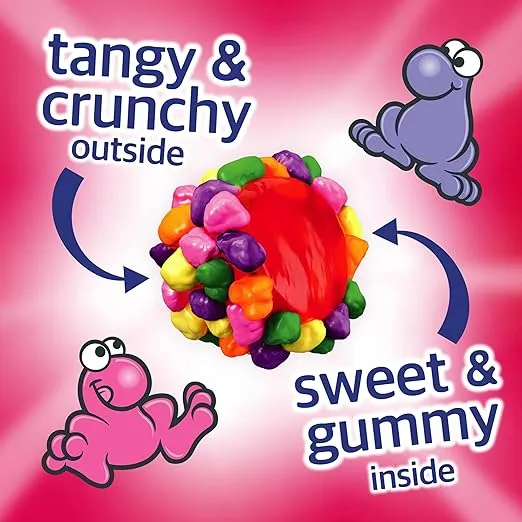 Nerds Gummy Clusters Candy, Rainbow, 3 Ounce Pouches (Pack of 12)