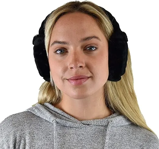 C.C Soft Winter Warm Adjustable Headband Ear Warmer Earmuffs