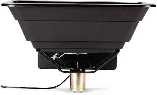 Moultrie ATV Food Plot 50 lbs. Capacity Spreader with Hopper Cover to Protect Seed/Fertilizer, Multicolor