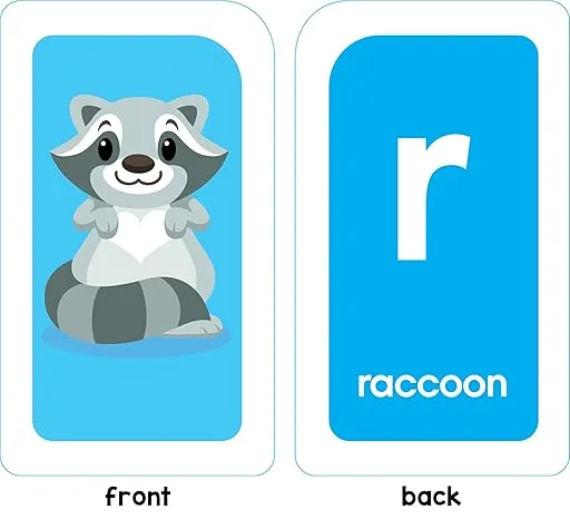 School Zone Alphabet Flash Cards: Learn the ABCs, Preschool & Toddlers, Letters & Phonics, Colorful & Fun Learning, Ages 3 and Up, 56 Cards