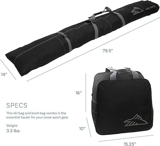 High Sierra Ski Bag and Boot Bag Box Set -