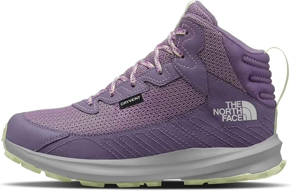 THE NORTH FACE Youth Fastpack Hiker Mid WP Kids Hiking Boots Lunar Slate/Lupine 7