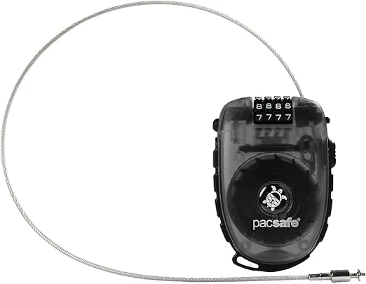 Pacsafe Unisex Retractasafe 250 Retractable Cable Lock