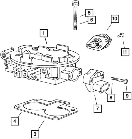 MOPAR 4874373AB Fuel Injection Idle Air Control Valve