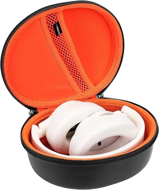 Geekria Shield Headphones Case Compatible with JBL Tune 770NC, Tune 750NC, Live 770NC, Live 650 BTNC, E65BTNC Case, Replacement Hard Shell Travel Carrying Bag with Cable Storage (Black)