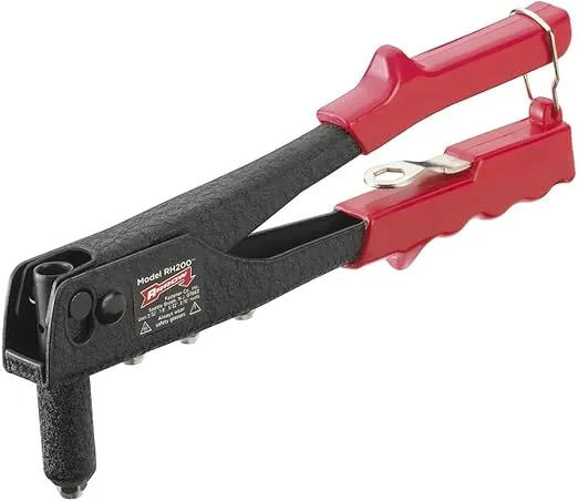 Arrow RH200S Professional Manual Rivet Tool, Uses 1/8-Inch, 5/32-Inch, 3/16-Inch Rivets , Black